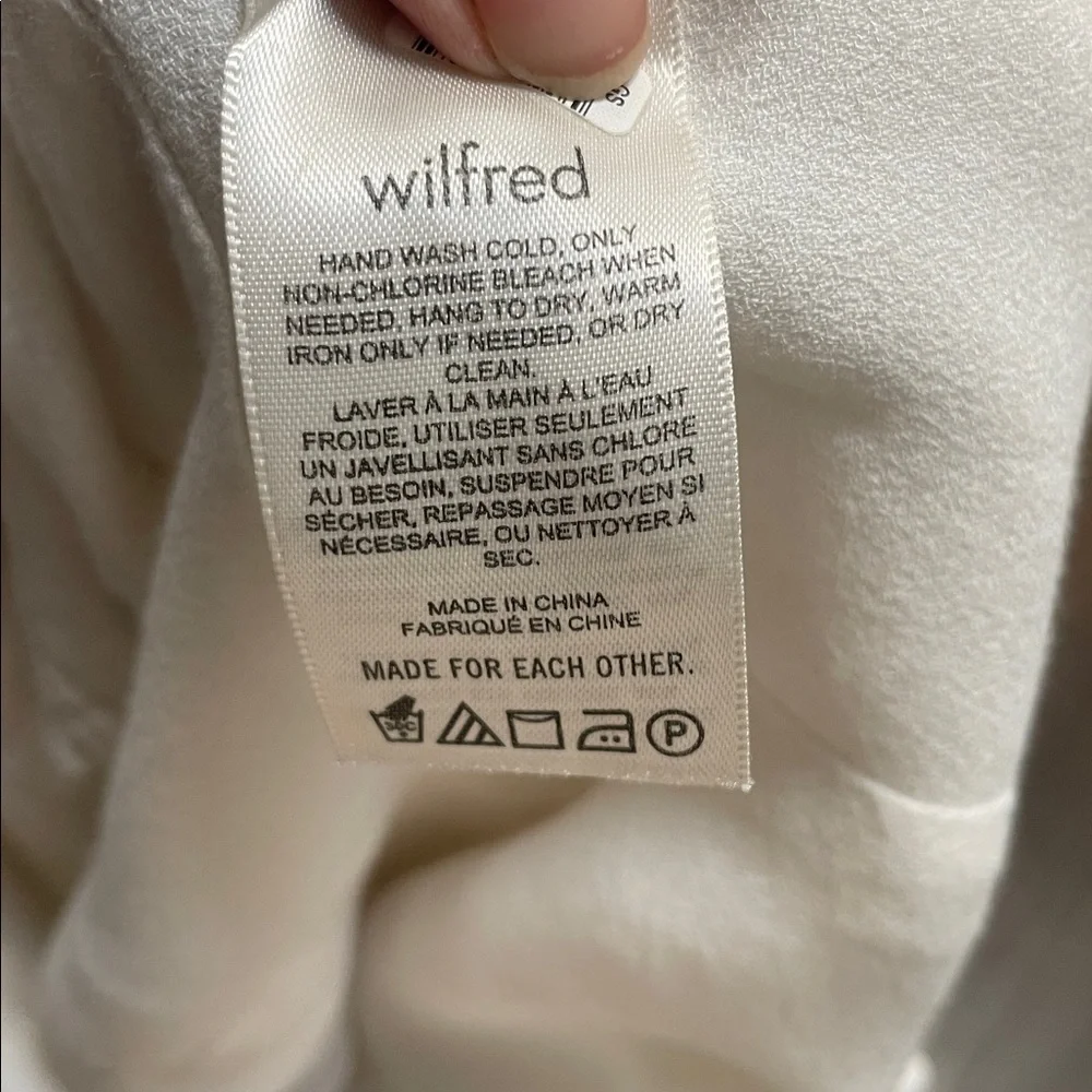 Aritzia Wilfred Novella Coastal Cowgirl Coquette Blouse Size M